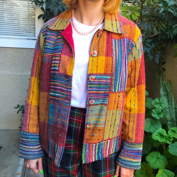 Vintage Jackets & Coats Vintage Multicolored Travelsmith Cotton